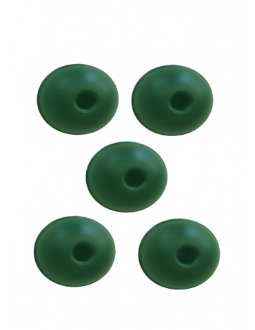 5 Plastic Abacus Balls GREEN